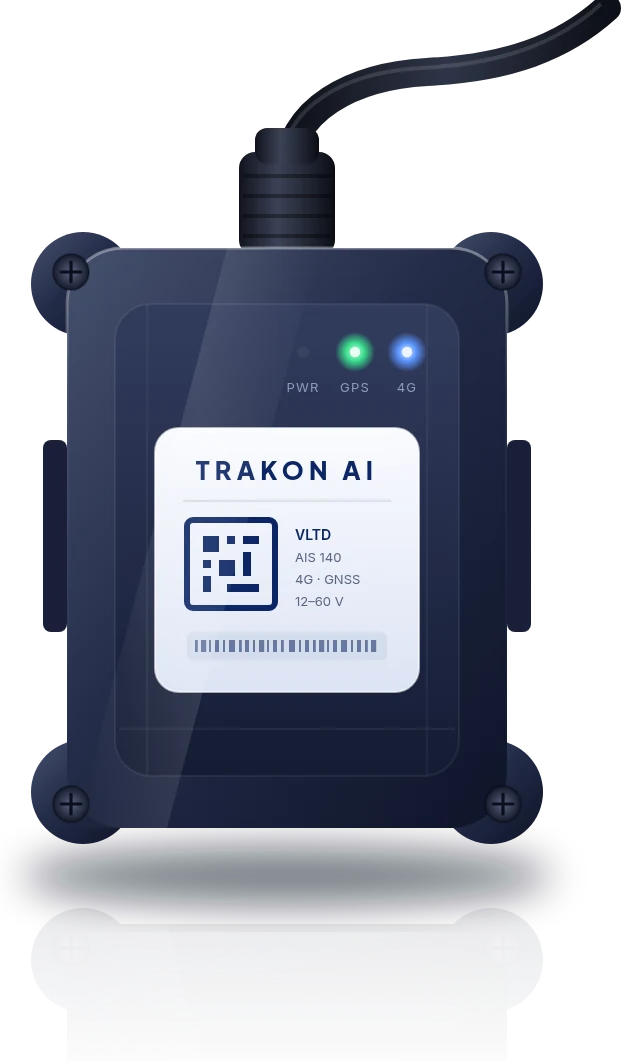 Trakon AI vehicle tracking device illustration